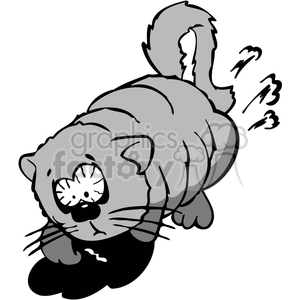 Cat digging clipart. Commercial use image # 377107