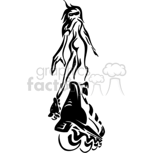 Rollerblading clipart. Royalty-free image # 377566