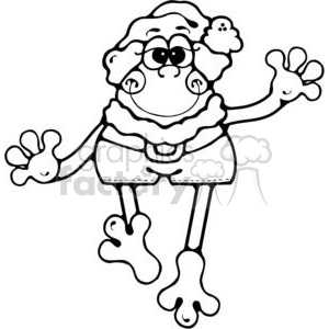 Christmas Santa frog clipart. Royalty-free image # 380212
