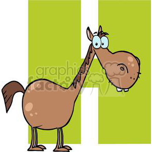 2752-Funny-Cartoon-Alphabet-H clipart. Commercial use image # 380387