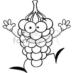 2868-Funny-Grapes-Cartoon-Character clipart. Royalty-free image # 380547