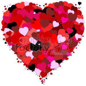 heart hearts Valentine Valentines love relationship relationships vector cartoon bunch red pink bunch lots RG optimist Mothers+Day Mother Mom