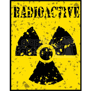 clipart - radioactive sign.