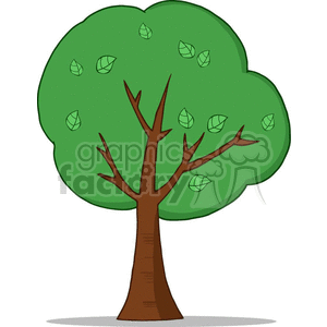 cartoon tree clipart. Royalty-free image # 382120