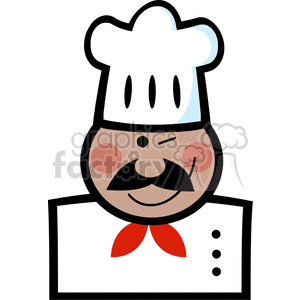 cartoon chef clipart. Royalty-free image # 382140