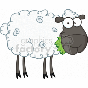 cartoon black sheep clipart. Commercial use image # 382170