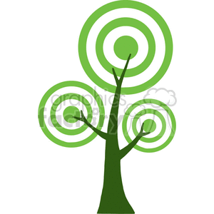 green cartoon tree clipart. Commercial use image # 382210