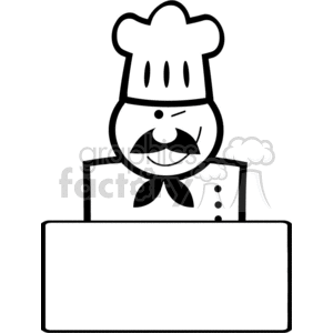 chef sign clipart. Royalty-free image # 382215
