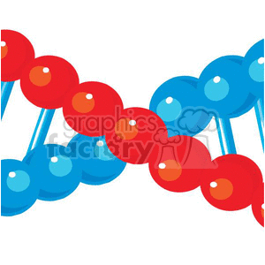cartoon DNA clipart. Royalty-free image # 382230