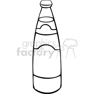 soda bottle outline clipart. Royalty-free image # 383124