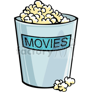 popcorn clipart. Royalty-free image # 383130