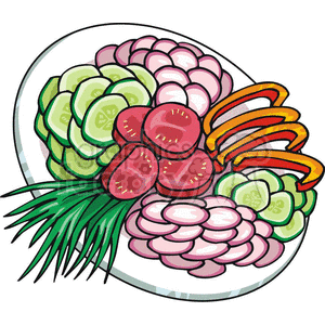 snack plate clipart. Commercial use image # 383187