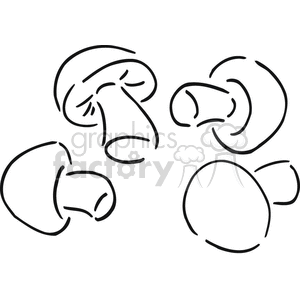 mushroom outline clipart. Commercial use image # 383251