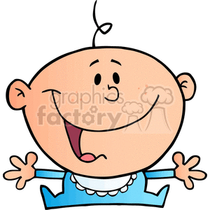 cartoon toddler clipart. Commercial use image # 383624