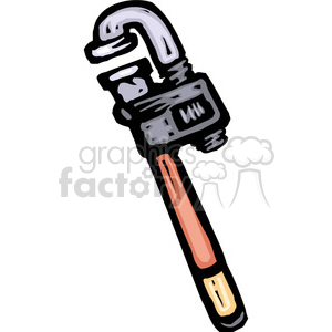 adjustable wrench clipart. Royalty-free image # 385051