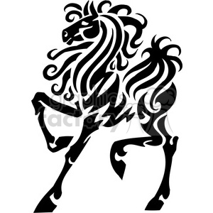stylish horse art clipart. Royalty-free image # 385944