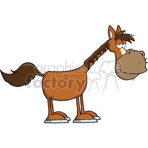 5339-Horse-Cartoon-Mascot-Character clipart. Royalty-free image # 386501