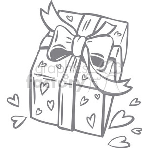 love Valentines hearts cartoon vector gift presents