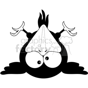 Crow 5 Tired Fallen clipart. Royalty-free image # 387199