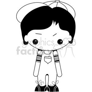 Boy Overalls clipart. Commercial use image # 387330