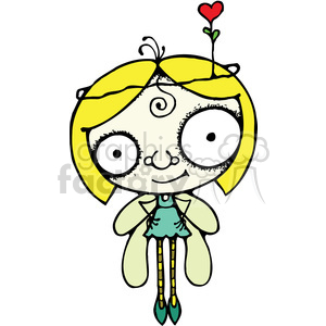 Bug Eyed Fairy Character clipart. Royalty-free image # 387538