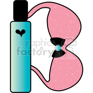 cartoon purse letter b girly alphabet bra lipstick