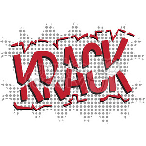krack comic onomatopoeia clip art vector images clipart. Commercial use image # 390030