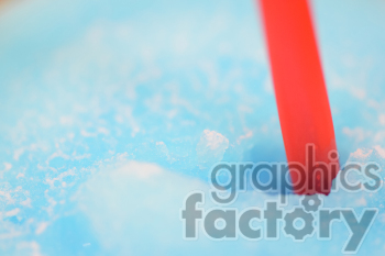clipart - blue slush with straw.