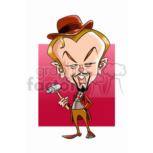 leonardo dicaprio cartoon character clipart. Royalty-free image # 393341