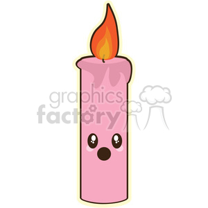 cartoon candle illustration clip art image clipart. Royalty-free image # 393830