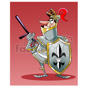 police in suit of armor clipart. Commercial use image # 394297