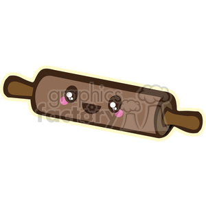 rolling pin cartoon character clipart.