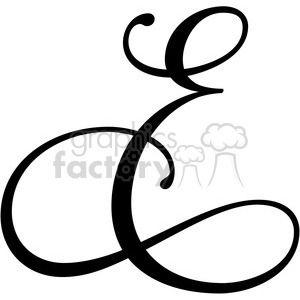 monogrammed e clipart. Royalty-free image # 394813