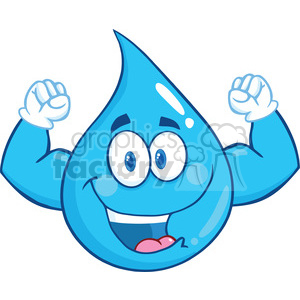 cartoon funny comical silly water drop h2o