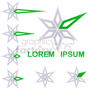 logo template star 006 clipart. Royalty-free image # 397220