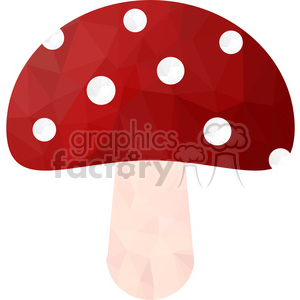 Mushroom geometry geometric polygon vector graphics RF clip art images clipart. Royalty-free image # 397374
