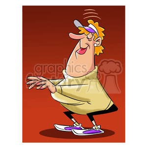 women exercising doing squats clipart. Commercial use image # 397684
