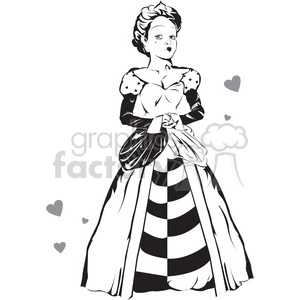 alice in wonderland queen of hearts clipart. Commercial use image # 398012