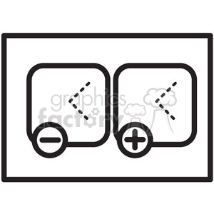 add subtract vector icon clipart. Commercial use image # 398622