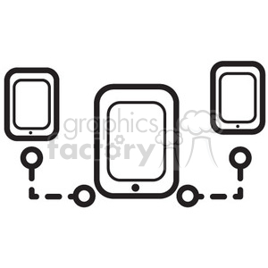 network devices vector icon clipart.
