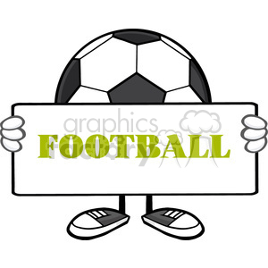 soccer cartoon character ball