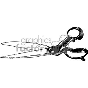 clipart - shears scissors vintage 1900 vector art GF.