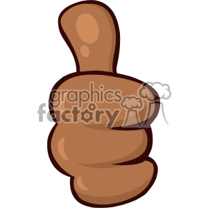 10687 Royalty Free RF Clipart African American Cartoon Hand Giving Thumbs Up Gesture Vector Illustration clipart. Commercial use icon # 403497