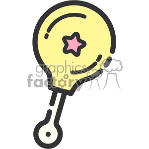Baby Toy Shaker clip art vector images clipart. Royalty-free image # 403863