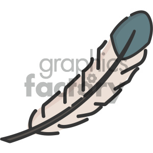 Feather vector art clipart. Commercial use image # 404107