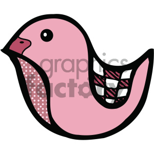 cartoon animals vector PR bird pink
