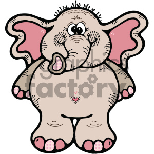 cartoon elephant clipart. Royalty-free image # 404908
