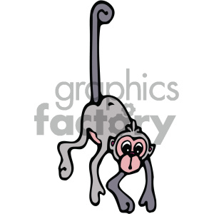 cartoon clipart monkey 008 c clipart. Commercial use image # 404972