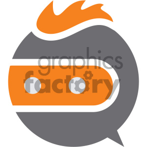monster head vector icon art clipart. Commercial use icon # 405492