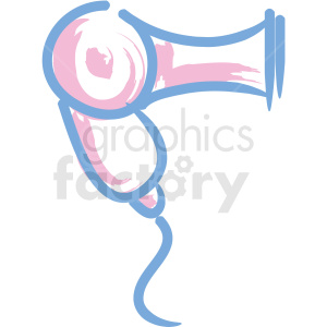 hair dryer cosmetic vector icons clipart. Commercial use icon # 406315